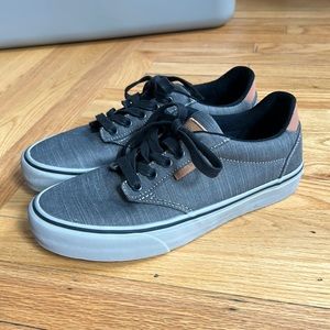 Grey, black, & brown men’s Vans sneakers